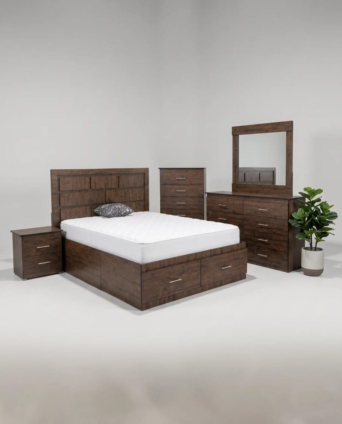 Canadian Made Queen Size Storage Bedroom Set